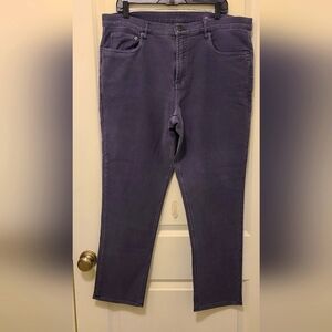 Faherty Charcoal Gray Stretch Terry Denim Jeans